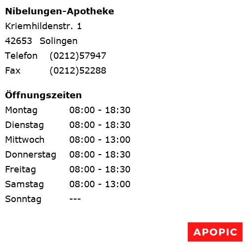 Bild von Nibelungen-Apotheke in Solingen