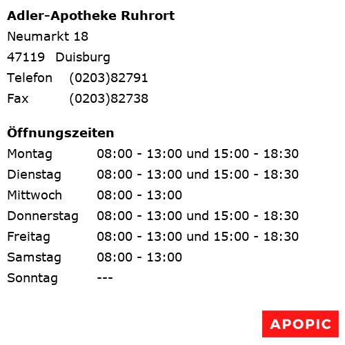 Bild von Adler-Apotheke Ruhrort in Duisburg