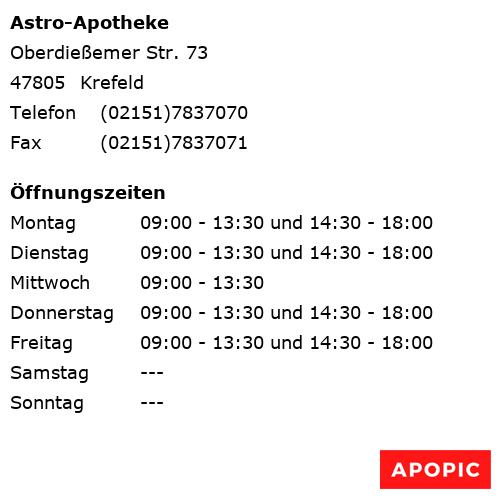 Bild von Astro-Apotheke in Krefeld