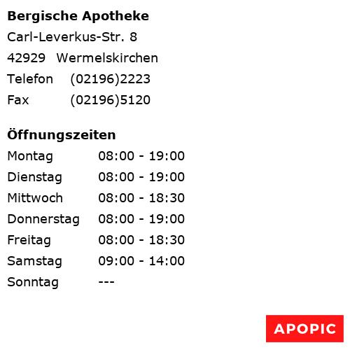 Bild von Bergische Apotheke in Wermelskirchen