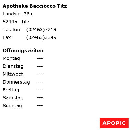 Bild von Apotheke Bacciocco Titz in Titz