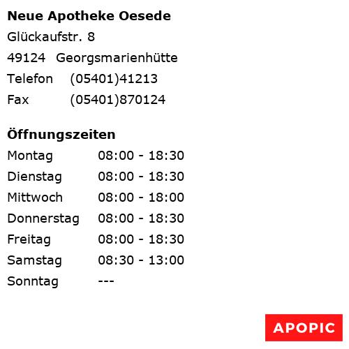 Bild von Neue Apotheke Oesede in Georgsmarienhütte