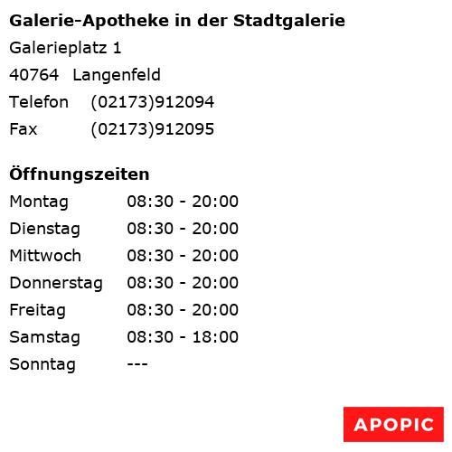 Bild von Galerie-Apotheke in der Stadtgalerie in Langenfeld