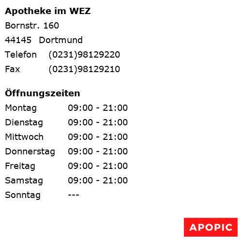 Bild von Apotheke im WEZ in Dortmund