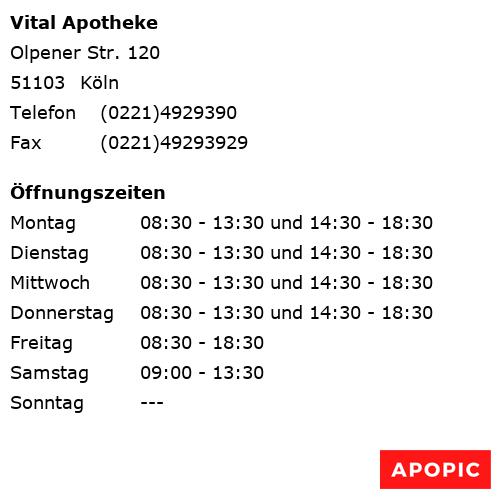 Bild von Vital Apotheke in Köln