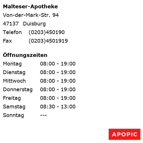 Bild von Malteser-Apotheke in Duisburg