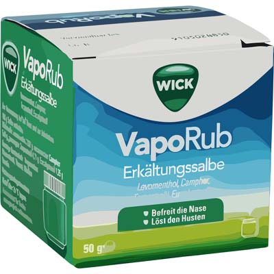 Bild von WICK VapoRub Erkältungssalbe Verpackung 50 g