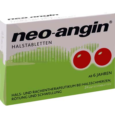 Bild von Neo Angin Halstabletten Verpackung 24 Stück