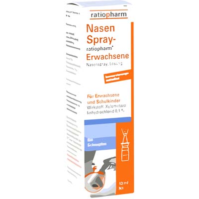 Bild von ratiopharm Nasenspray Erwachsene Verpackung 10 ml
