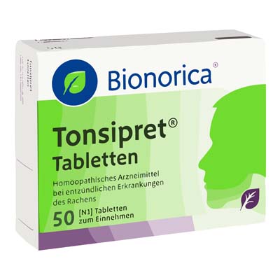 Bild von Tonsipret Tabletten Verpackung 50 Stück