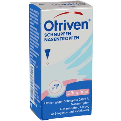 Bild von Otriven 0,025% Nasentropfen Säuglinge Kleinkinder Verpackung 10 ml