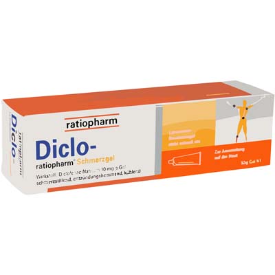 Bild von Diclo Ratiopharm Schmerzgel Verpackung 50 g