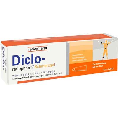 Bild von Diclo Ratiopharm Schmerzgel Verpackung 100 g
