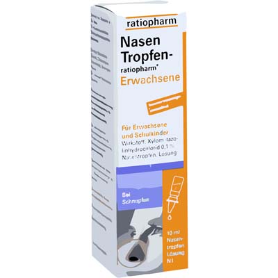 Bild von ratiopharm Nasentropfen Erwachsene Verpackung 10 ml