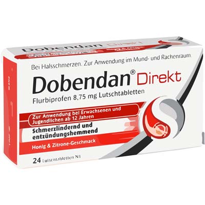 Bild von Dobendan Direkt Flurbiprofen 8,75 mg Verpackung 24 Stück