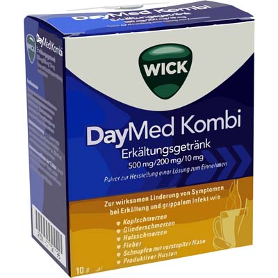 Bild von WICK DayMed Kombi Erkältungsgetränk Verpackung 10 Stück