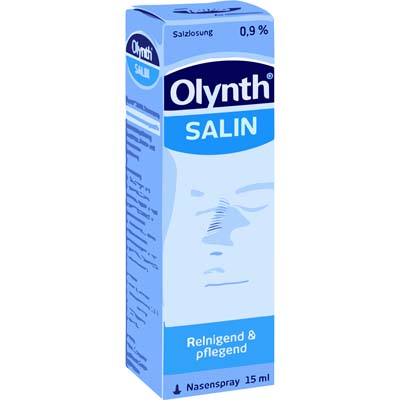 Bild von Olynth salin Nasendosierspray Verpackung 15 ml