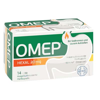 Bild von Omep Hexal 20 mg Verpackung 14 Stück